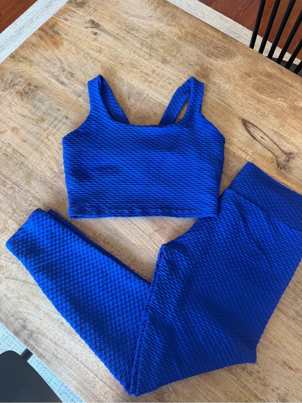 Booty By Brabants Croco Skin Seamless Leggings & Tank Set – Cobalt Curvy